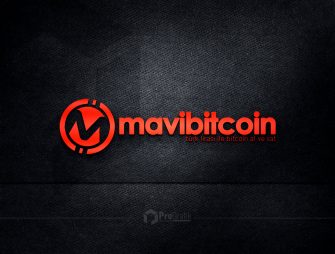 Mavi Bitcoin Logo Tasarımı