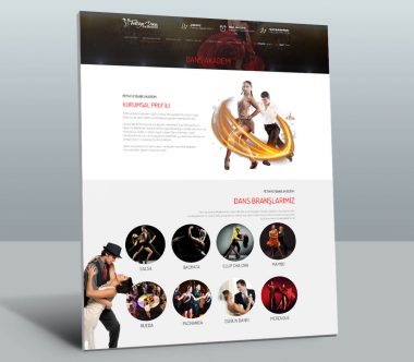 Dans Akademi Web Tasarım Çalışması
