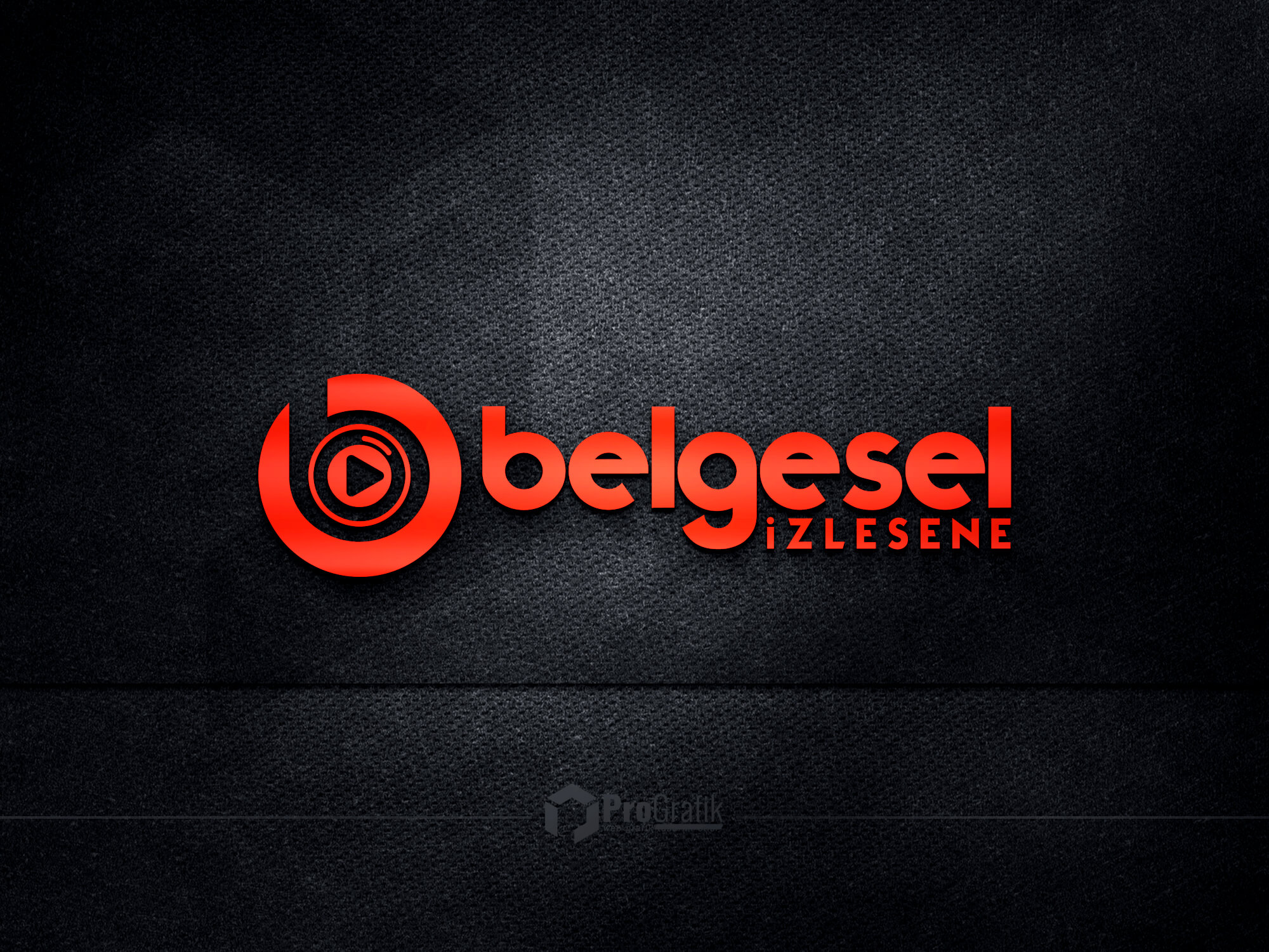 Belgesel İzlesene Logo Tasarımı. 